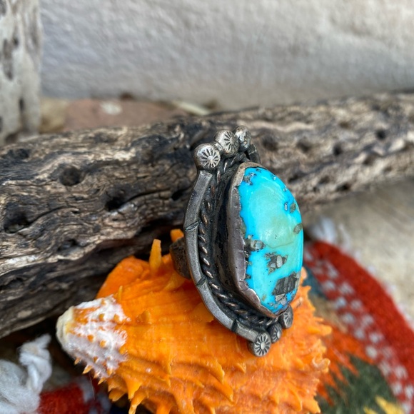 Vintage turqoise ring - Picture 2 of 12